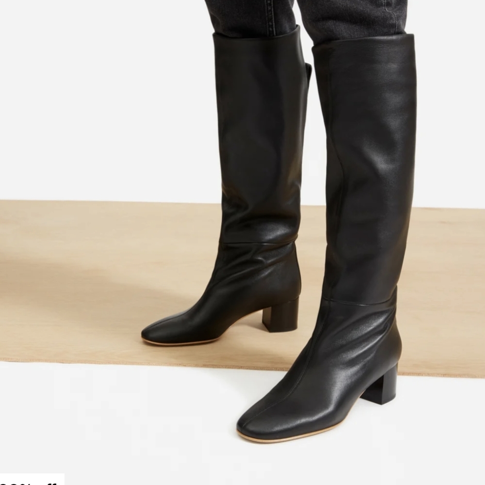 Everlane Knee High Boots in Black